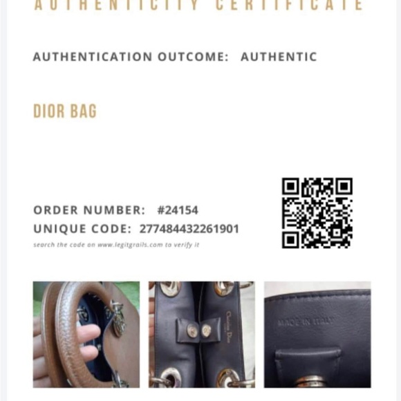 I am selling my personal Dior medium Diorrisimo bag in metallic beige. - Picture 3 of 3